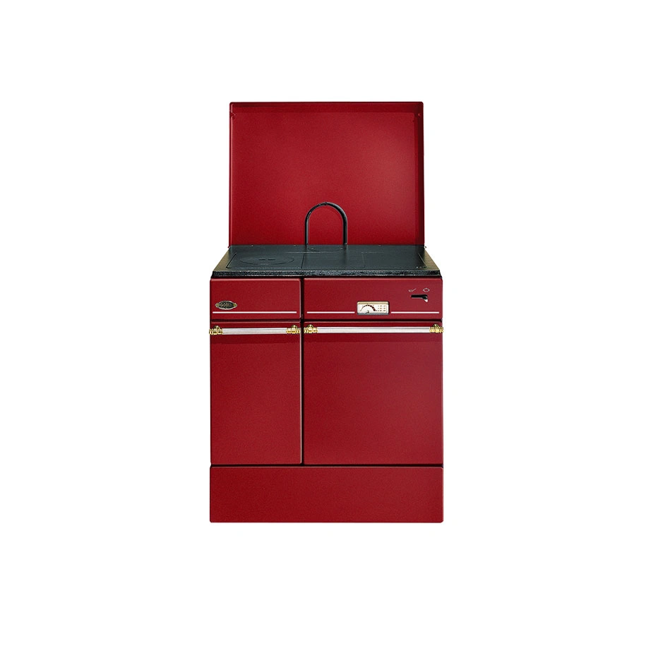 Cuisinière au bois modèle Arpège 2 couleur Carmin de Godin - Sarl Laulhé 65